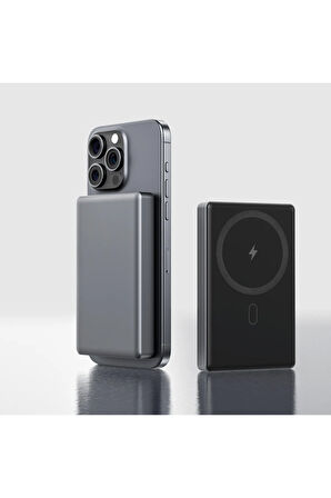 Samsung-Xiaomi-İphone uyumlu 10binlik Powerbank Wireless Magsafe 10.000 Mah 20W Hızlı sarj Powerbank