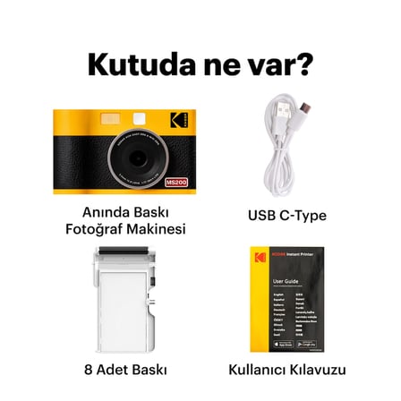 Kodak Mini Shot 2 Era - Sarı Filmli Fotoğraf Makinesi