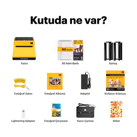 Kodak Dock ERA 10x15 Fotoğraf Yazıcısı + Aksesuar Paketi 