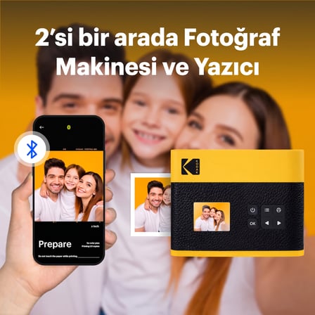 Kodak Mini Shot 3 ERA Filmli Fotoğraf Makinesi + 30'lu Baskı Seti