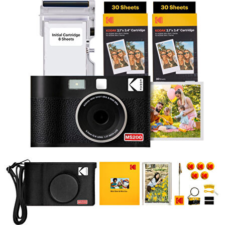 Kodak Mini Shot 2 ERA Siyah 2.1X3.4 + 60 Yaprak + Aksesuar Kiti