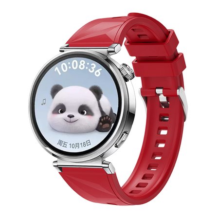 Gpack Huawei Watch GT 4 41mm Kordon Metal Tokalı Silikon Strap Kayış KRD129