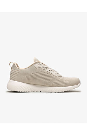 Skechers Bobs Squad - Tough Talk 32504 NAT Kadın Bej Spor Ayakkabı