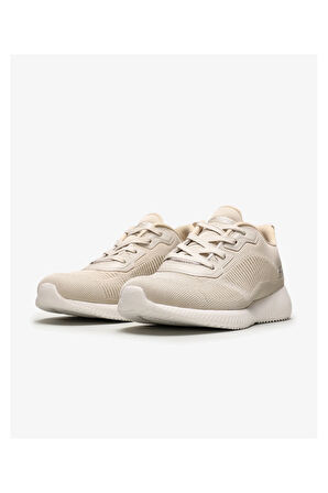 Skechers Bobs Squad - Tough Talk 32504 NAT Kadın Bej Spor Ayakkabı