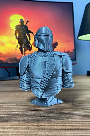 Star Wars Mandalorian Büst Figür 15 cm - Efsanevi Koleksiyon Figürü