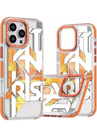 Gpack Apple iPhone 16 Pro Kılıf PX Graffito Desenli Silikon