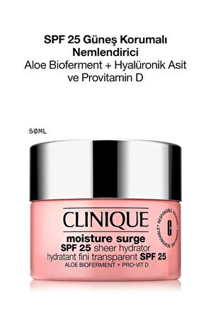 Clinique Moisture Surge SPF25 Sheer Hydrator 50 ml Yüz Nemlendirici