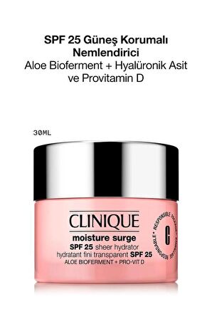 Clinique Moisture Surge SPF25 Sheer Hydrator 30 ml Yüz Nemlendirici