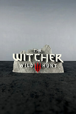 The Witcher 3: Wild Hunt Gri Beyaz Figür - Koleksiyon İçin Özel Parça