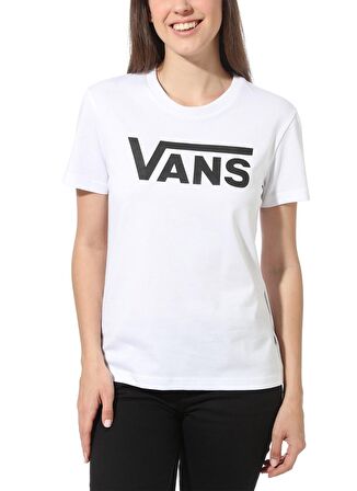 Vans O Yaka Baskılı Beyaz Kadın T-Shirt VN0A3UP4WHT1 FLYIN