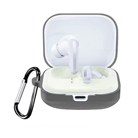 Gpack Xiaomi Redmi Buds 5 Uyumlu Kılıf Mat Kancalı Silikon SF13