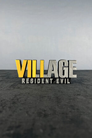 Resident Evil Village Logo Figür - Koleksiyon İçin Özel Parça