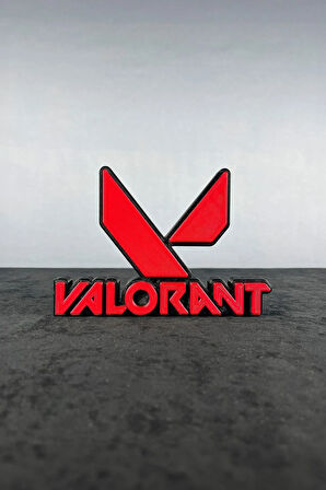 Valorant Logo Figür - Şık Masa Aksesuarı