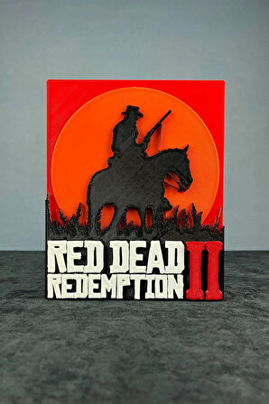 Red Dead Redemption Logo Figür - Koleksiyonluk Premium Parça