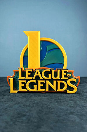 League Of Legends Yazı ve Sembol Logo Figür Seti - Eşsiz Koleksiyon