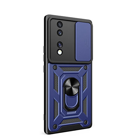 Gpack Honor 70 Kılıf Pars Sürgülü Vega Yüzüklü Sert Silikon