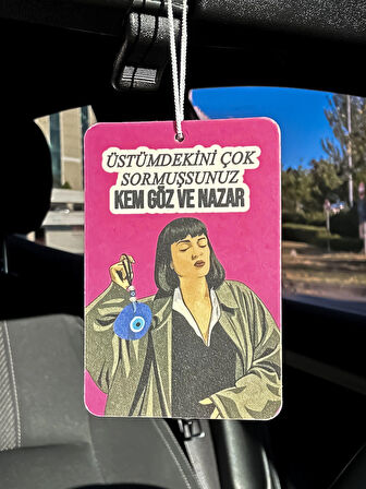 Kem Göz Ve Nazar Komik Tasarımlı Dekoratif Oto Araç Kokusu Ve Aksesuarı