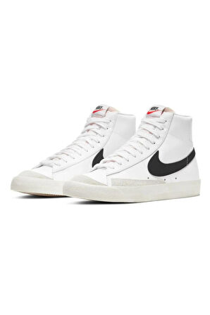 Nike Blazer Mid '77 Vintage Erkek Beyaz Deri Günlük Spor Ayakkabı ( DAR KALIP )