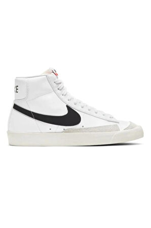 Nike Blazer Mid '77 Vintage Erkek Beyaz Deri Günlük Spor Ayakkabı ( DAR KALIP )