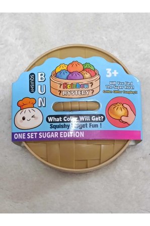 Çin Mantısı Squishy Oyuncak Sürpriz Renkli Bun Mystery Edition Yumuşak Stres Oyuncağı 3+ Yaş