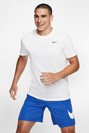 Nike Dri-Fit Tee Crew Solid AR6029-100 Beyaz Erkek Tshirt