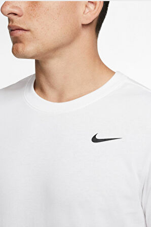 Nike Dri-Fit Tee Crew Solid AR6029-100 Beyaz Erkek Tshirt