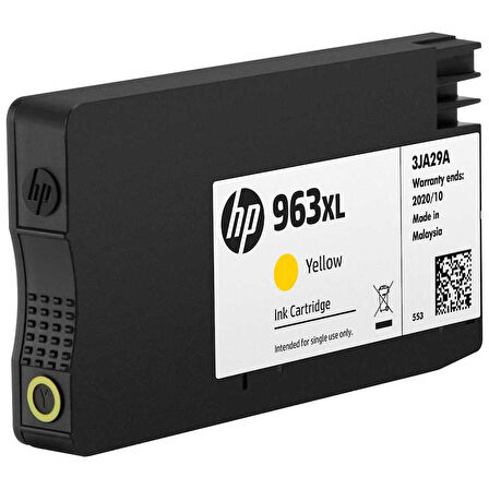 Hp 963XL-3JA29AE Sarı Orijinal Kartuş Yüksek Kapasiteli