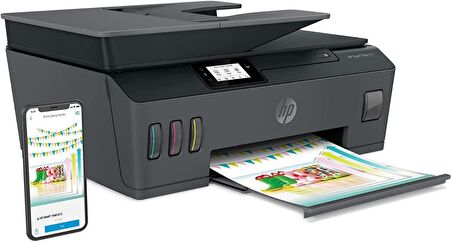 HP Smart Tank 615 Y0F71A Wifi + Fax + Fotokopi + Tarayıcı Renkli Çok Fonksiyonlu Tanklı Yazıcı
