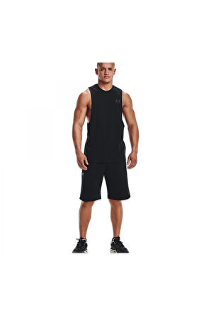 Under Armour 1329286 Ua Left Chest Cut Off Tank Siyah Erkek Atlet