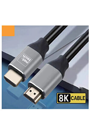 Ultra High Speed 8K HDMI Kablo 3 Metre | PC,Laptoplar,TV,Display,Projektör Bağlantı Bağlama Kablosu