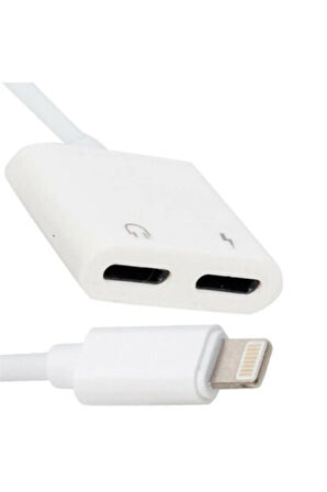 Iphone,ipad Lightning Çoklayıcı,çoğaltıcı((şarj Ve Mikrofon+ses Kullanımını Aynı Anda Sağlar))