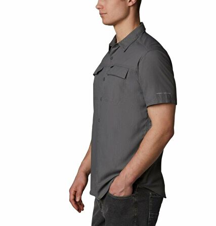 Columbia AO0647 Erkek Gri Short Sleeve Shirt Gömlek