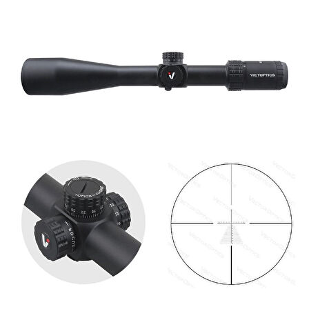 Victoptics S4 6-24X50 FFP Parallax Tekerli Tüfek Dürbünü