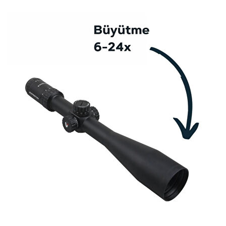 Victoptics S4 6-24X50 FFP Parallax Tekerli Tüfek Dürbünü