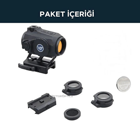 Vector Optics Maverick-IV 1x20 Mini Reflex Sight MIL RUBBER SIYAH