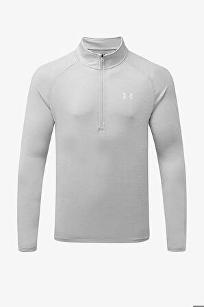 Under Armour Tech 2.0 12 Zip Erkek Gri Sweatshirt 1328495-014