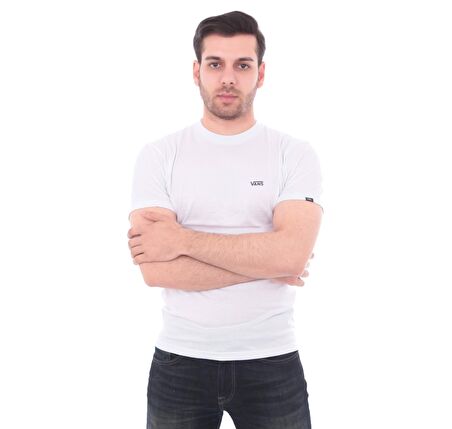 0A3CZEYB21-R Vans Left Chest Logo Tee Erkek T-Shirt Beyaz
