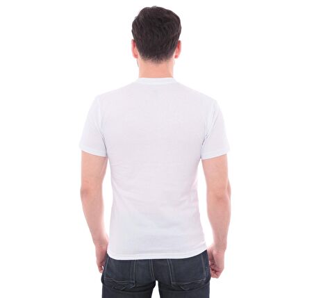 0A3CZEYB21-R Vans Left Chest Logo Tee Erkek T-Shirt Beyaz