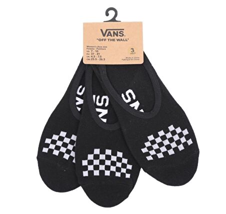 0A48HDY281-R Vans Classıc Canoodle 7-10 3Pk Kadın Çorap Siyah