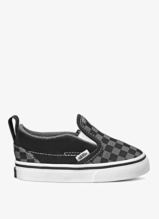 Vans Siyah - Gri Bebek Yürüyüş Ayakkabısı VN0A3488EO01-TD Slip-On V