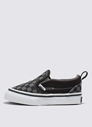 Vans Siyah - Gri Bebek Yürüyüş Ayakkabısı VN0A3488EO01-TD Slip-On V
