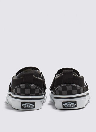 Vans Siyah - Gri Bebek Yürüyüş Ayakkabısı VN0A3488EO01-TD Slip-On V