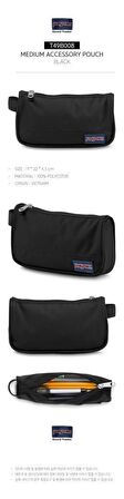 Jansport Medium Accessory Pouch Black Siyah Kalem Kutusu EK0A5BAFN55