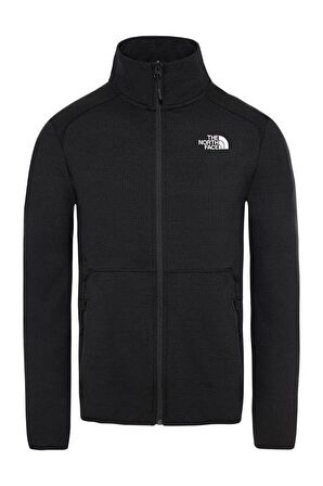 Quest Tam Fermuarlı Erkek Sweatshirt Siyah