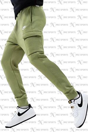Nike Sportswear Clup Fleece Standart Kesim Erkek Kargo Spor Eşofman Altı