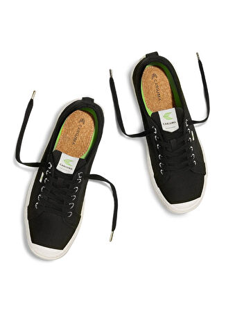 Cariuma 100103B01W - OCA Low Canvas Sneaker Siyah Kanvas Kadın Lifestyle Ayakkabı