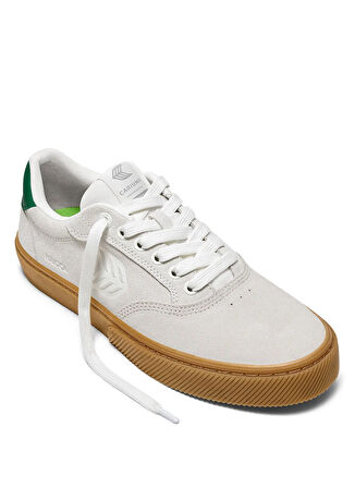 Cariuma 511802W1DM - NAIOCA Suede Off-White Açık Gri Deri Erkek Lifestyle Ayakkabı
