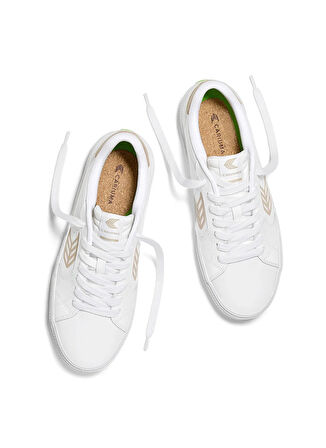Cariuma 411301W1KW-SALVAS Leather Sneaker Beyaz Deri Kadın Lifestyle Ayakkabı