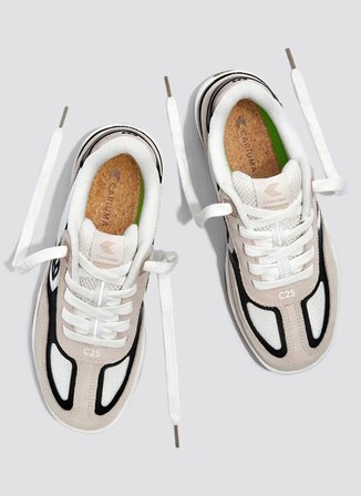 Cariuma 713011W2TW-Skategoat C25 PRO Sneakr Siyah - Bej Kadın Lifestyle Ayakkabı