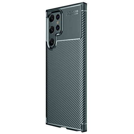 Gpack Samsung Galaxy S25 Ultra Kılıf Negro Karbon Kamera Korumalı Silikon